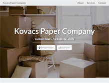 Tablet Screenshot of kovacsgroup.com